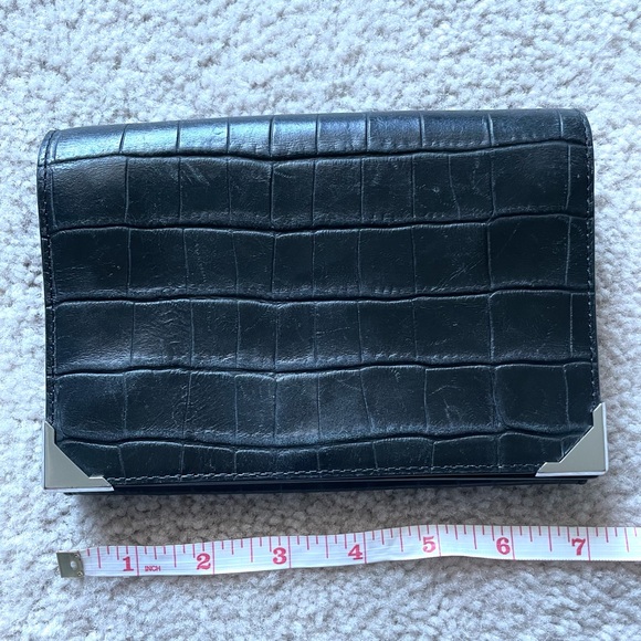 Alexander Wang Black Prisma Leather Wallet with Detachable Crossbody Strap - Picture 2 of 8